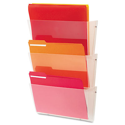 DEF63601RT FILE,WALL,3-PCKT,LTR,CLR