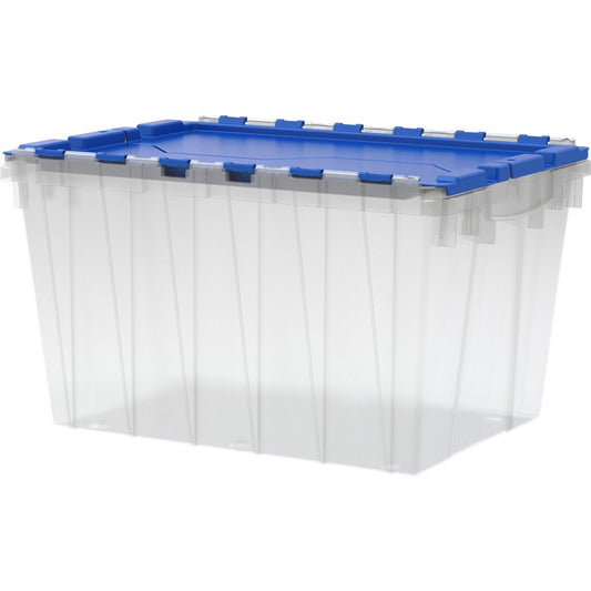 Akro-Mils 12-Gallon Keep Box Container with Lid - External Dimensions: 21.5" Length x 15" Width x 12.5" Height - 12 gal - Hinged Closure - Clear - For Apparel - 1 Each