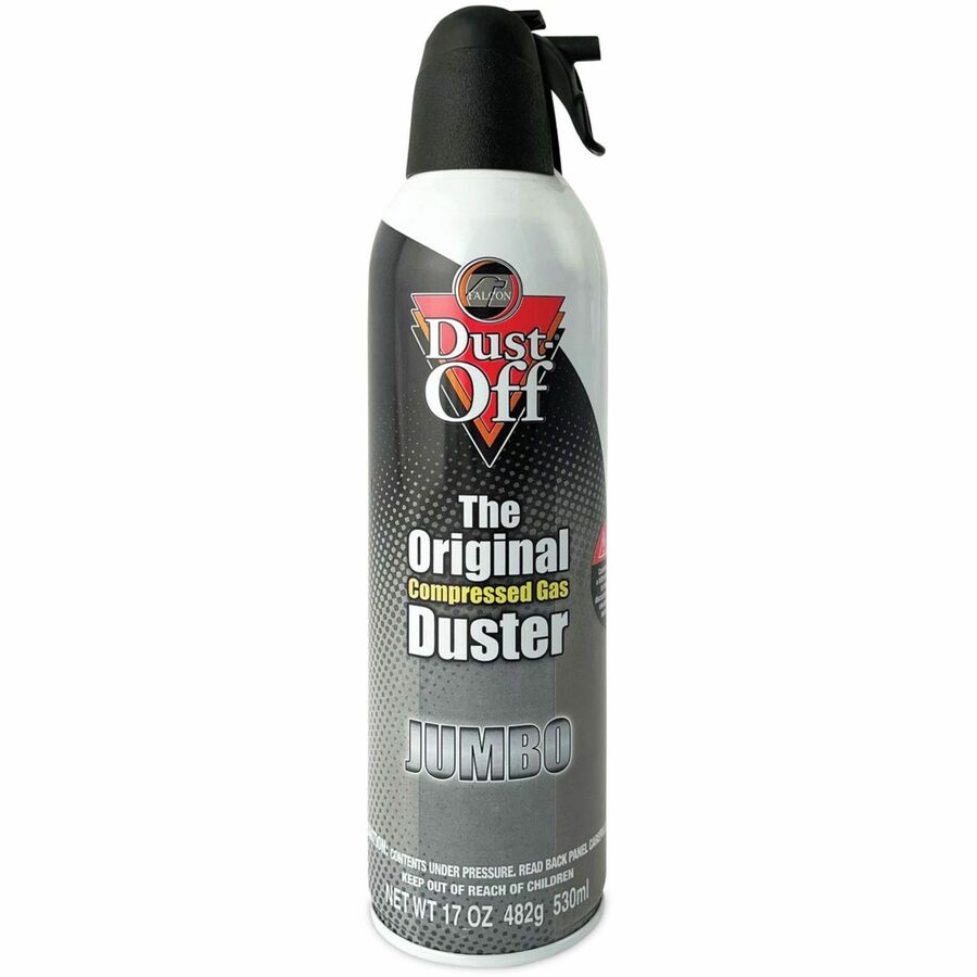 Falcon Dust-Off Jumbo Disposable Dusters - Ozone-safe, Moisture-free - Gray - 1 Each
