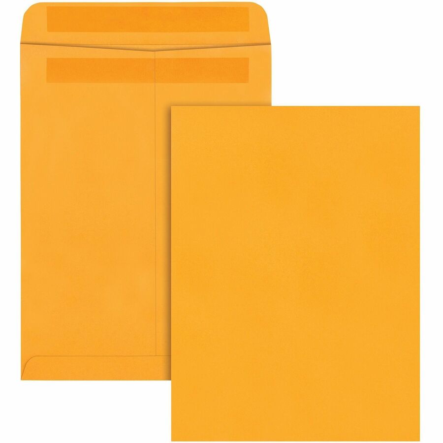 Quality Park 9 x 12 Catalog Mailing Envelopes with Redi-Seal&reg, Self-Seal Closure - Catalog - #10 1/2 - 9" Width x 12" Length - 28 lb - Self-sealing - Kraft - Kraft - 250 / Box
