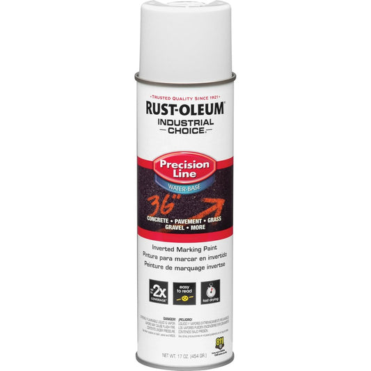 Rust-Oleum Industrial Choice Precision Line Marking Paint - 1 Color(s) - White - 17 fl oz - 1 Each