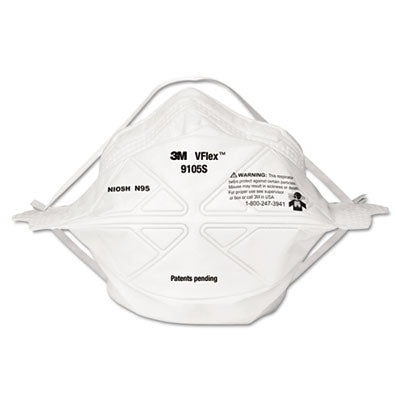 MMM9105S RESPIRATOR,N95 VFLX SM,WH