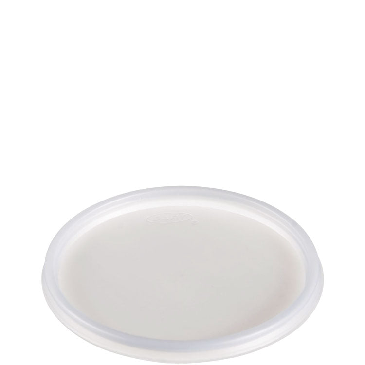 Non-Vented Cup Lids, Fits 5 oz to 16 oz Food Containers/30 oz to 32 oz Hot Cups, Plastic, Translucent, 100/Pack, 10 Packs/CT