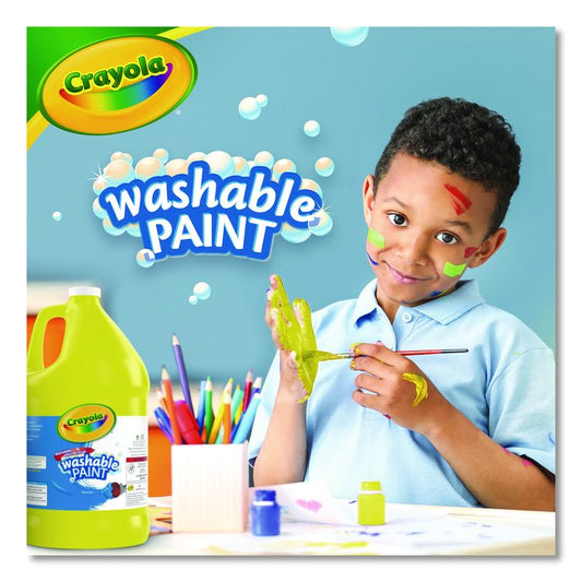 Washable Paint, Yellow, 1 gal Bottle