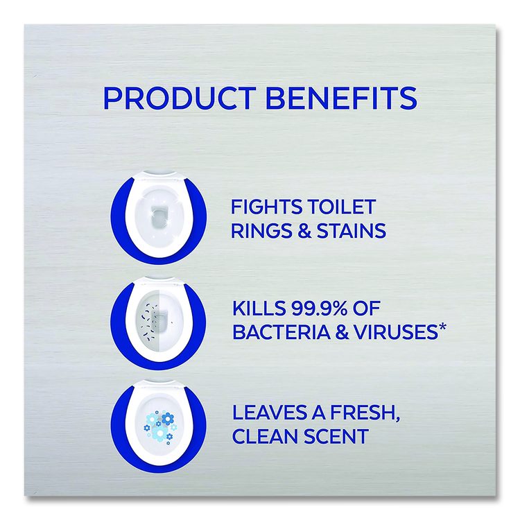 Disinfectant Toilet Bowl Cleaner, Atlantic Fresh Scent, 24 oz Angle-Neck Bottle, 9/Carton