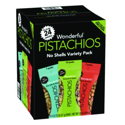 WONPAR70086 FOOD,PISTCHIO,.75OZ,24/CT