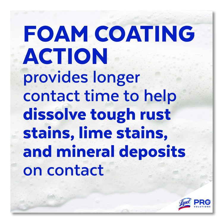 Disinfectant Foam Cleaner, Fresh Scent, 24 oz Aerosol Spray