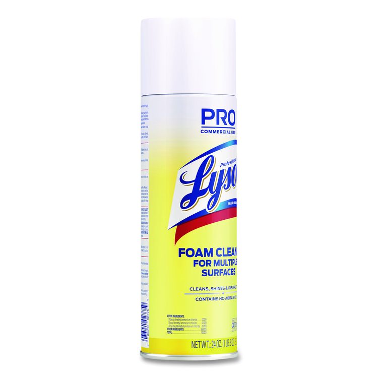 Disinfectant Foam Cleaner, Fresh Scent, 24 oz Aerosol Spray