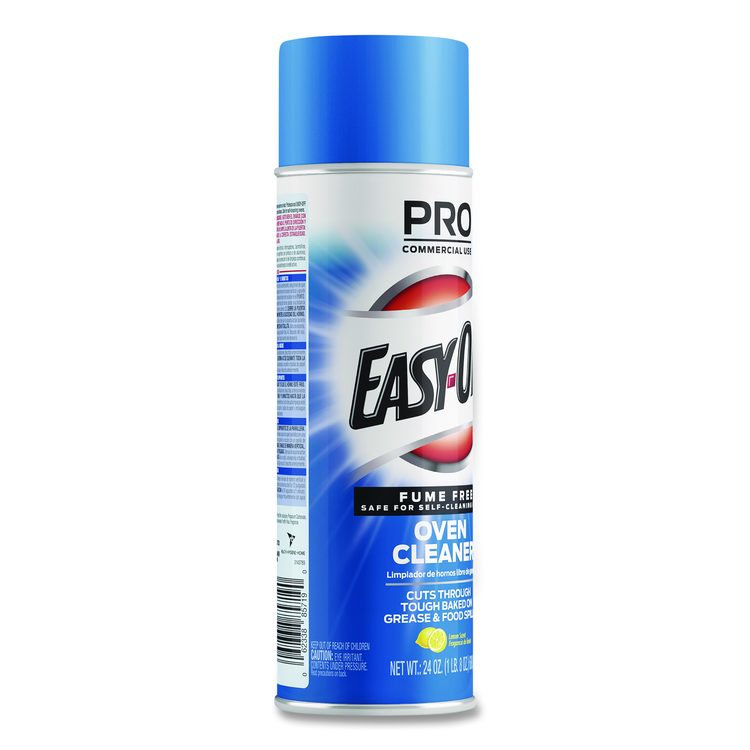 Fume Free Max Oven Cleaner, Foam, Lemon, 24 oz Aerosol Spray, 6/Carton