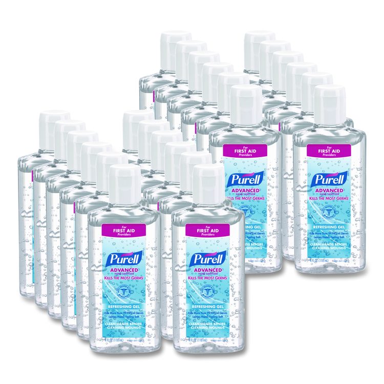 Advanced Hand Sanitizer Refreshing Gel, 4 oz Flip-Cap Bottle, Clean Scent (Each)