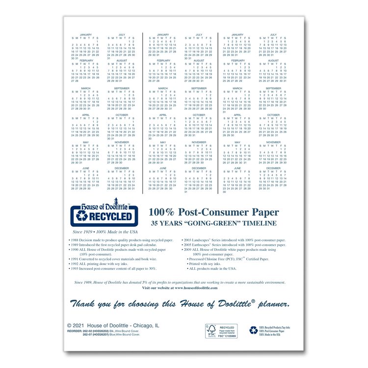 14-Month Recycled Ruled Monthly Planner, 8.75 x 6.78, Black Cover, 14-Month: Dec 2025 to Jan 2027