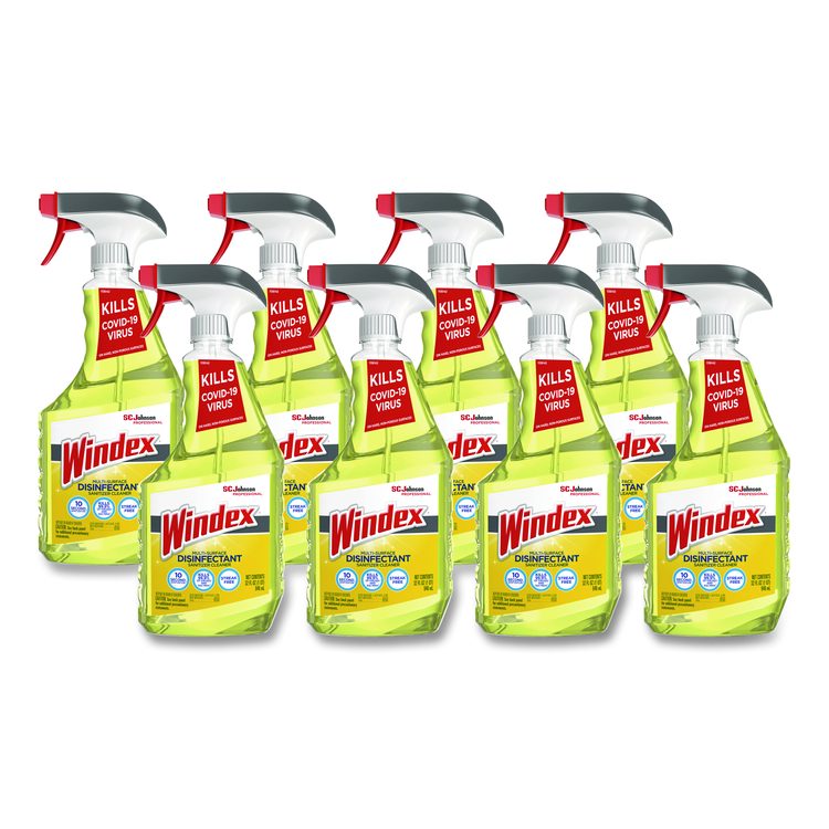 Multi-Surface Disinfectant Cleaner, Fresh Scent, 32 oz Spray Bottle, 8/Carton