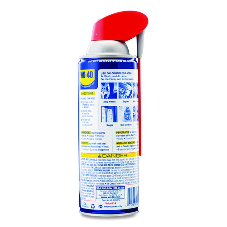 Smart Straw Spray Lubricant, 11 oz Aerosol Can, 12/Carton