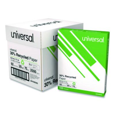 UNV200305 PAPER,20#,30% RECY,5RM,WH