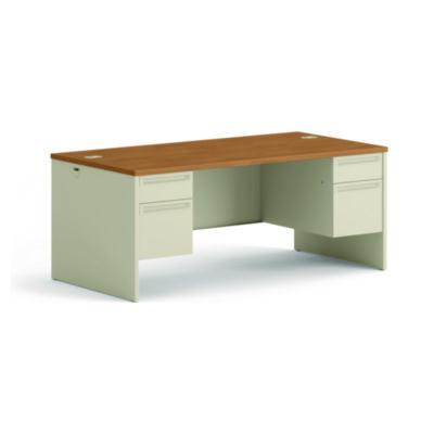 HON38180CL DESK,DBLPED,72",HARVEST