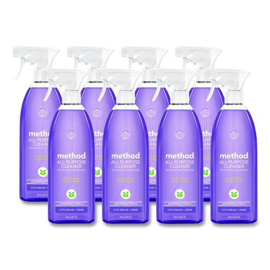 All Surface Cleaner, French Lavender Scent, 28 oz Spray Bottle, 8/Carton