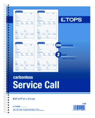 TOP4100 BOOK,SERV.CALL,200ST,NCR