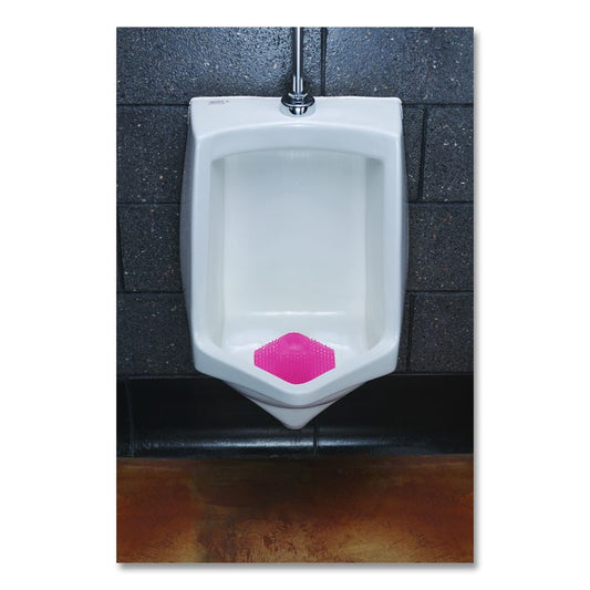 Wave 3D Urinal Deodorizer, Spiced Apple Scent, Red, 10/Box
