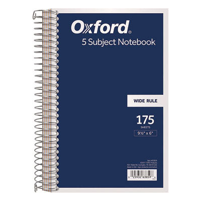 TOP63859 NOTEBOOK,5 SUB,9.5X6,WH