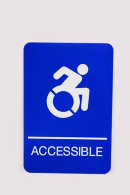 USS7786 SIGN,ACCESSIBLE ADA,BE