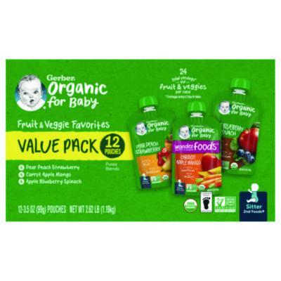 GRR22002367 FOOD,GRBR BABY PCH,12CT