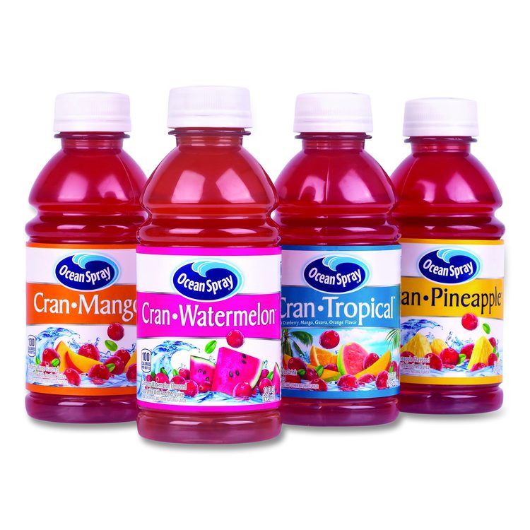 Tropical Variety Pack, Assorted Flavors, 10 oz Bottle, 24/Carton