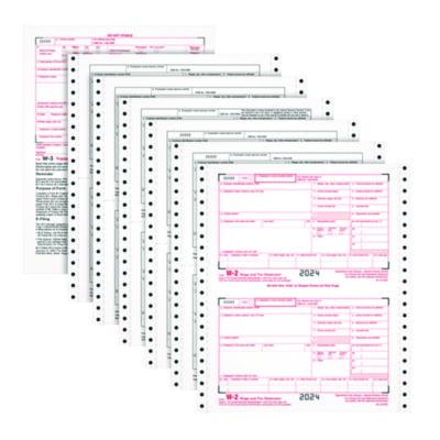 TOP2206C FORM,W-2,6-PART,24 ST/PK