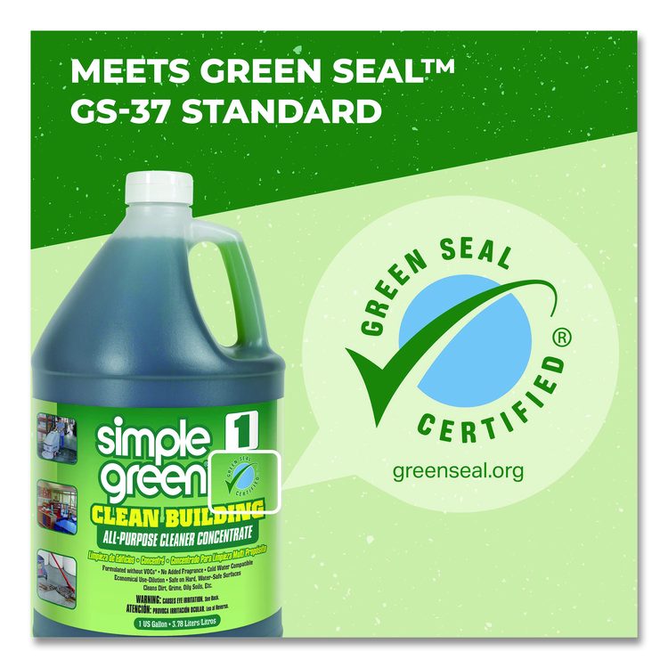 Clean Building All-Purpose Cleaner Concentrate, Unscented, 1 gal Bottle, 2/Carton