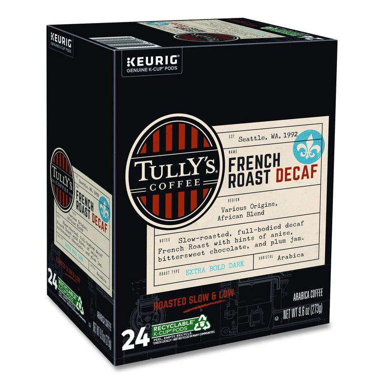 French Roast Decaf Coffee K-Cups, 24/Box