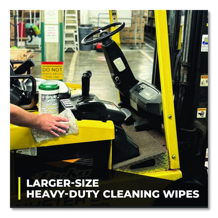 Safety Towels, 1-Ply, 10 x 12, White, Unscented, 75/Canister