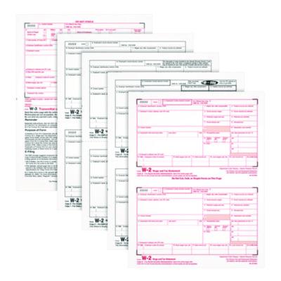 TOP22990 FORM,W-2,LASER-4PRT 50/PK
