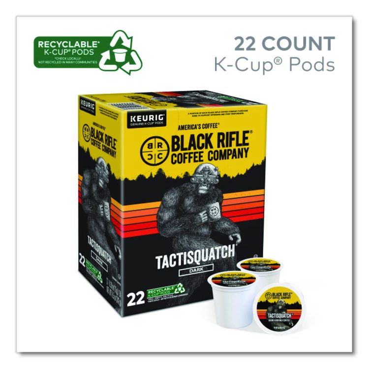 Tactisquatch Coffee K-Cups, 88/Carton