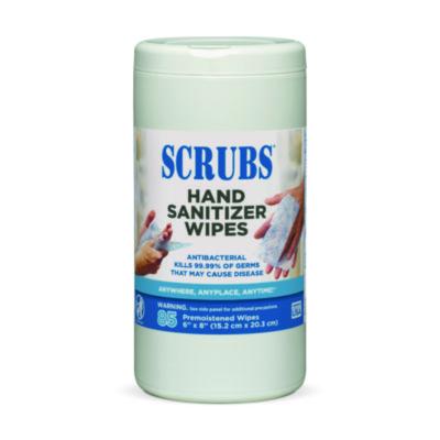 ITW90985 WIPES,HAND,SANI,WHT/LBE