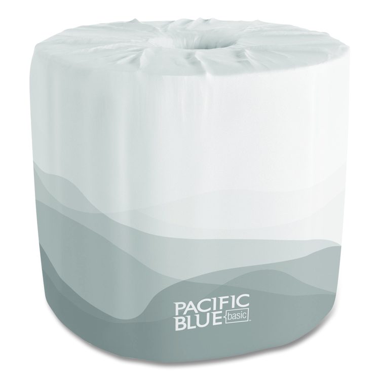 Pacific Blue Basic Bathroom Tissue, Septic Safe, 2-Ply, White, 550 Sheets/Roll, 80 Rolls/Carton