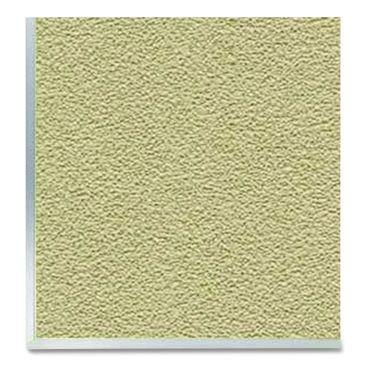 Vinyl Bulletin Board with Aluminum Frame, 87.91" x 48.5", Caramel Surface, Satin Aluminum Frame