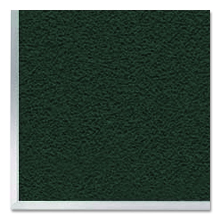 Vinyl Bulletin Board with Aluminum Frame, 87.91" x 48.5", Ebony Surface, Satin Aluminum Frame
