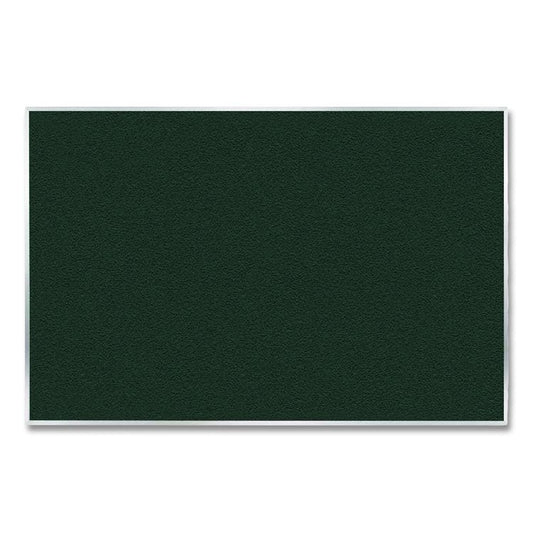 Vinyl Bulletin Board with Aluminum Frame, 87.91" x 48.5", Ebony Surface, Satin Aluminum Frame