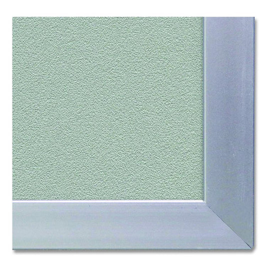 Vinyl Bulletin Board with Aluminum Frame, 87.91" x 48.5", Stone Surface, Satin Aluminum Frame