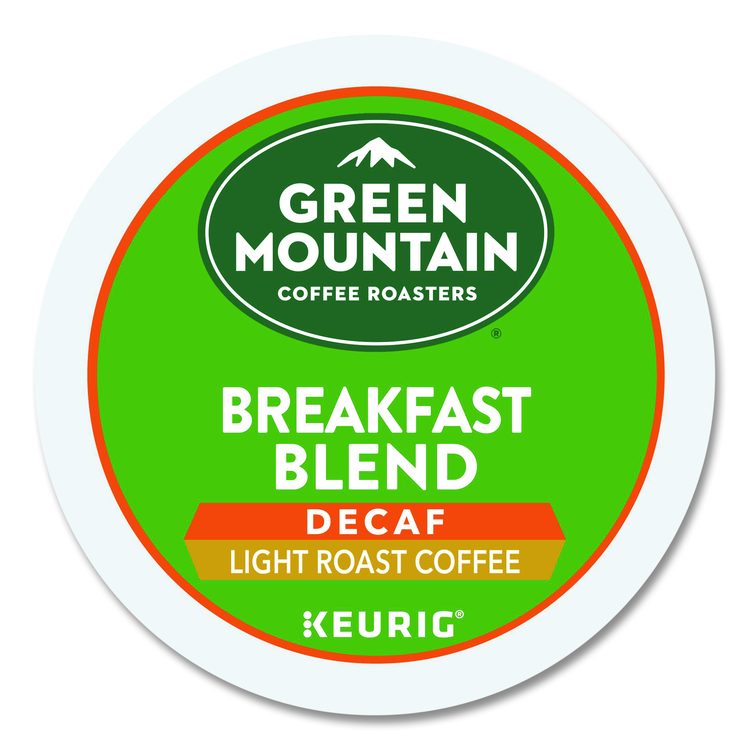 Breakfast Blend Decaf Coffee K-Cups, 24/Box