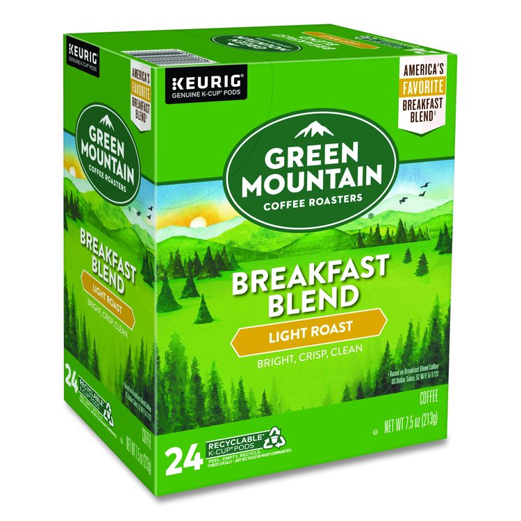 Breakfast Blend Coffee K-Cup Pods, 96/Carton