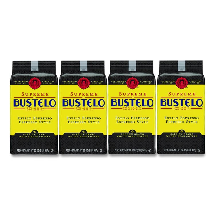 Cafe Bustelo Whole Bean Coffee, Espresso, 32 oz Bag (Each)