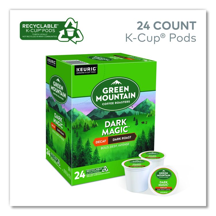 Dark Magic Decaf Extra Bold Coffee K-Cups, 96/Carton