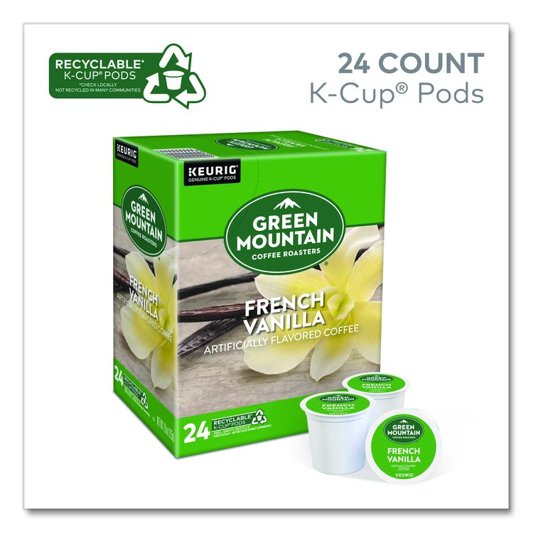 French Vanilla Coffee K-Cup Pods, 24/Box