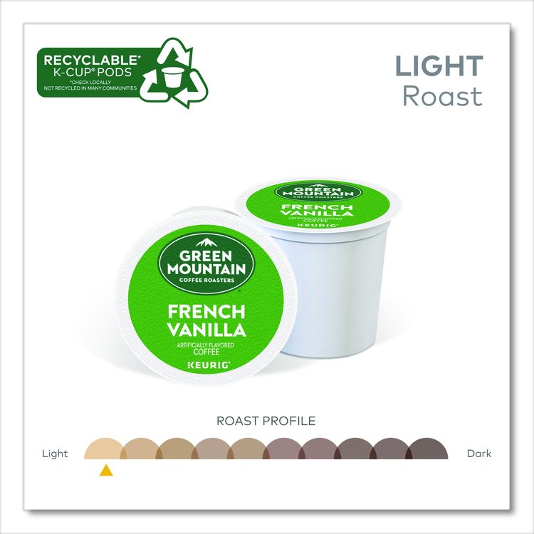 French Vanilla Coffee K-Cup Pods, 96/Carton