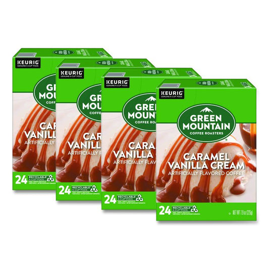 Caramel Vanilla Cream Coffee K-Cups, 96/Carton