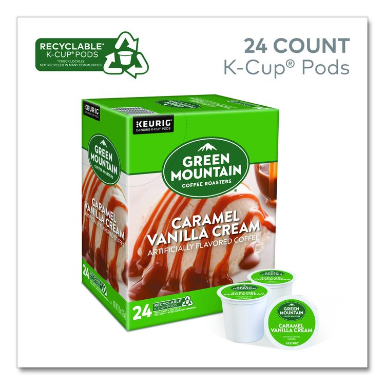 Caramel Vanilla Cream Coffee K-Cups, 96/Carton