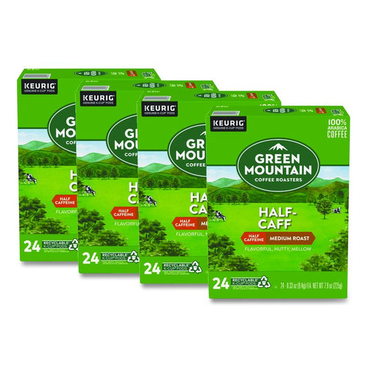 Half-Caff Coffee K-Cups, 96/Carton
