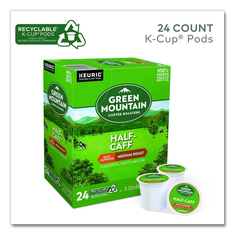 Half-Caff Coffee K-Cups, 96/Carton