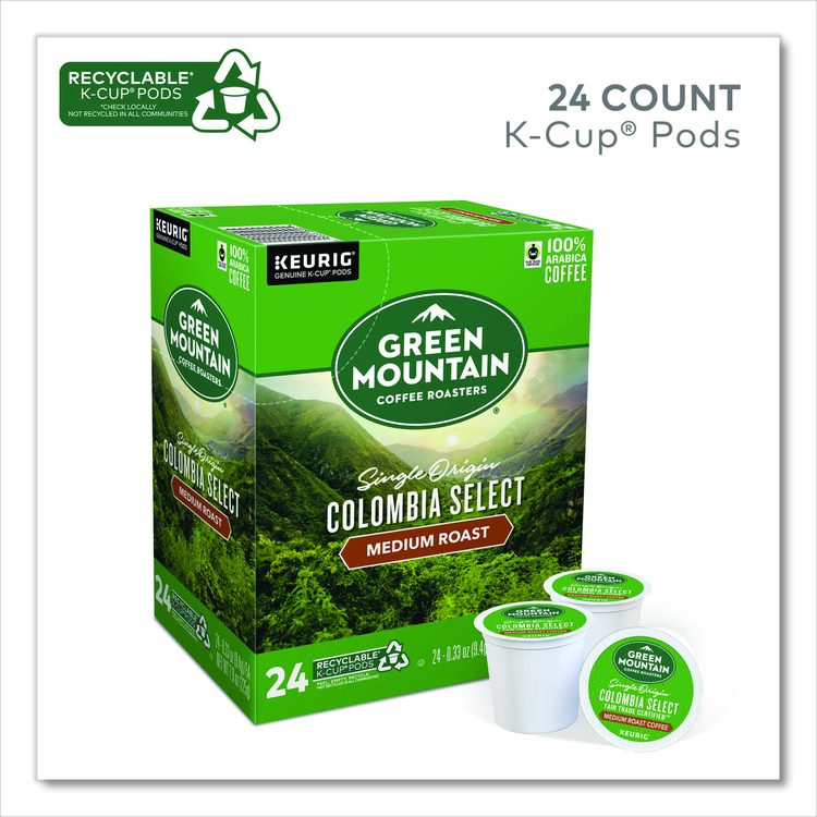 Colombian Fair Trade Select Coffee K-Cups, 96/Carton