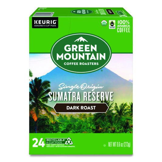 Fair Trade Organic Sumatran Extra Bold Coffee K-Cups, 24/Box